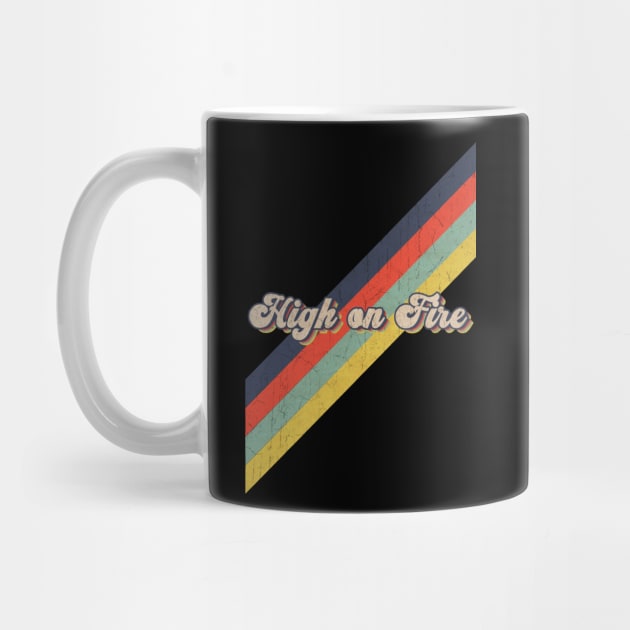 retro vintage color High on Fire by HarryMarket